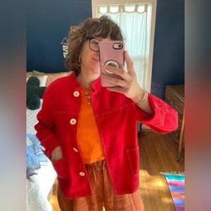 Pendleton linen/rayon shirt jacket